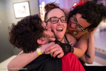 happy people at seattle erotic art festival
