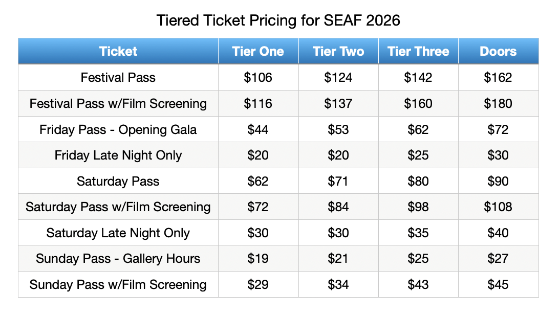 ticket pricing 2026